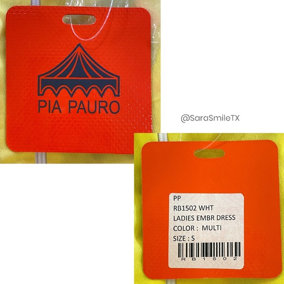 PIA PAURO Designer Colorful Hand Beaded Cutout Sleeveless Mini Dress - NWT - Picture 5 of 16